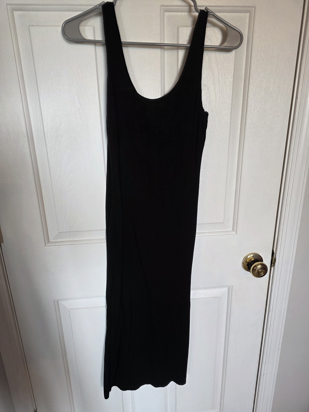 Windsor Black Midi Scoop-Neck Dress